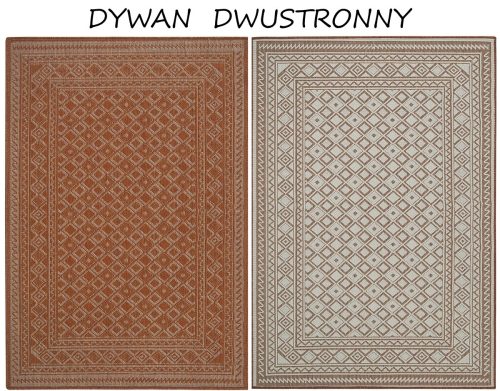 Dywan Zewnętrzny 180x260 cm Sznurkowy Pomarańczowy Do Ogrodu LANA 205741 10410 Cayenne
