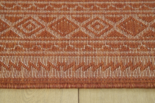 Dywan Zewnętrzny 180x260 cm Sznurkowy Pomarańczowy Do Ogrodu LANA 205741 10410 Cayenne
