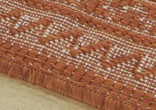 Dywan Zewnętrzny 180x260 cm Sznurkowy Pomarańczowy Do Ogrodu LANA 205741 10410 Cayenne