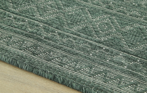 Dywan Zewnętrzny 80x150 cm Sznurkowy Zielony Do Ogrodu LANA 205741 10510 Green
