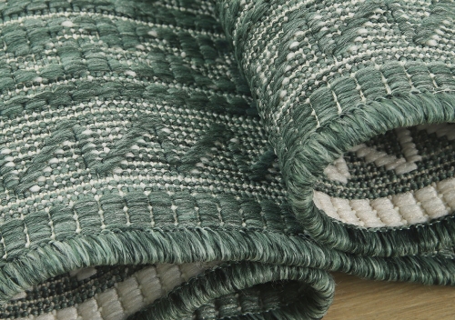 Dywan Zewnętrzny 80x150 cm Sznurkowy Zielony Do Ogrodu LANA 205741 10510 Green