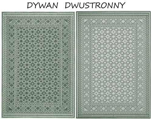 Dywan Zewnętrzny 80x150 cm Sznurkowy Zielony Do Ogrodu LANA 205741 10510 Green