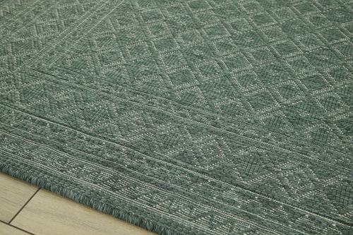 Dywan Zewnętrzny 80x150 cm Sznurkowy Zielony Do Ogrodu LANA 205741 10510 Green
