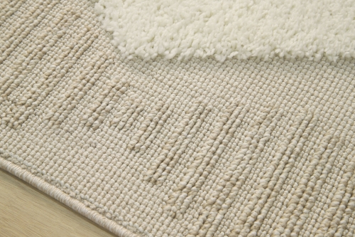 Dywan z frędzlami 140x200 cm Boho Loft Beżowy Do Salonu BOHO DT51A white/l.beige            