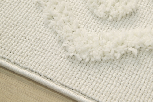 Dywan z frędzlami 160x230 cm Boho Loft Biały Do Salonu BOHO EC93A white/white