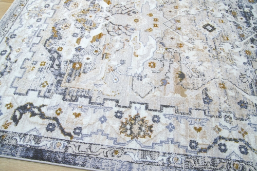 Dywan Klasyczny 160x230 cm Orientalny Szary Do Salonu LAILA 2186A ivory/ d.copper