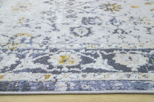 Dywan Klasyczny 160x230 cm Orientalny Szary Do Salonu LAILA 2194A l.beige/ l.blue