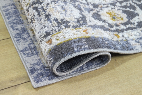 Dywan Klasyczny 160x230 cm Orientalny Szary Do Salonu LAILA 2194A l.beige/ l.blue