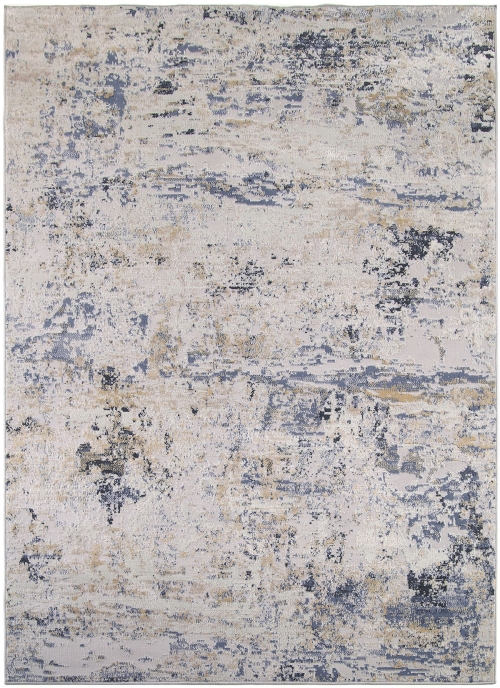 Dywan Abstrakcyjny 80x150 cm Nowoczesny Szary Do Salonu LAILA 2229A l.blue/ l.grey coken