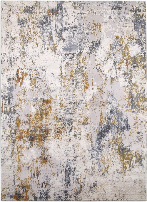 Dywan Abstrakcyjny 60x110 cm Nowoczesny Beżowy Do Salonu LAILA 2233A l.blue/ ivory
