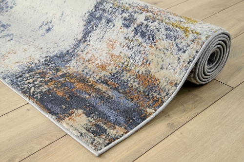 Dywan Abstrakcyjny 60x110 cm Nowoczesny Szary Do Salonu LAILA 2272A ivory/ l.grey coken