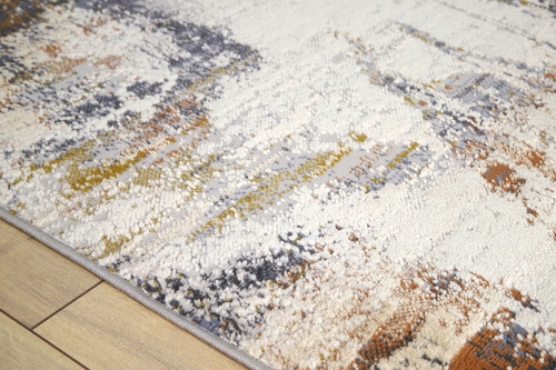 Dywan Abstrakcyjny 60x110 cm Nowoczesny Szary Do Salonu LAILA 2272A ivory/ l.grey coken