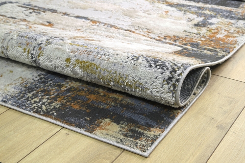 Dywan Abstrakcyjny 60x110 cm Nowoczesny Szary Do Salonu LAILA 2272A ivory/ l.grey coken