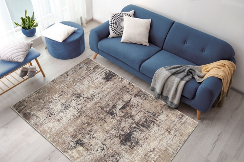  Dywan Abstrakcyjny 200x300 cm Nowoczesny Beżowy Do Salonu LAILA 2497A d.beige coken/d.beige                 