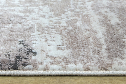 Dywan Owalny 120x170 cm Nowoczesny Beżowy Do Salonu LAILA 2498A d.beige coken/d.beige owal