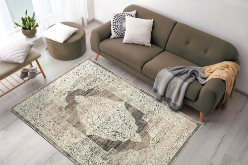 Dywan Klasyczny 120x170 cm Orientalny Beżowy Do Salonu LAILA 3210A d.beige coken/antrasit coken
