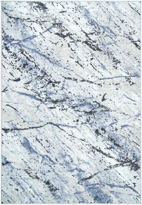 Dywan Abstrakcyjny 120x170 cm Nowoczesny Niebieski Do Salonu LAILA AA984B l.blue/l.grey coken