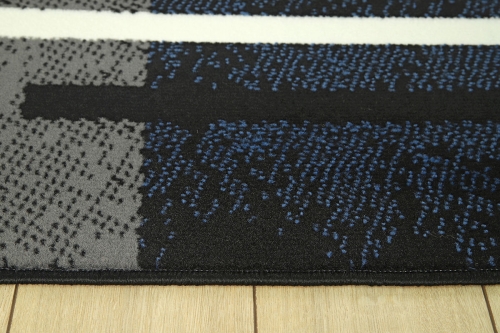Dywan Geometryczny 120x170 cm Nowoczesny Granatowy Do Salonu VENEZIA 703132 94945 black jeans