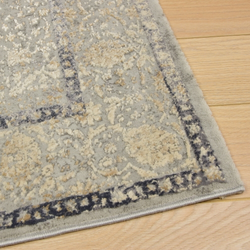 Dywan Tradycyjny 116x180 cm Orientalny Szary Do Salonu VALENCIA V306A