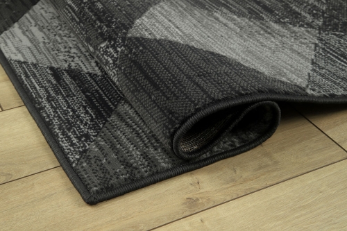 Dywan Geometryczny 80x150 cm Nowoczesny Szary Do Salonu VENEZIA 703412 89922 dark grey