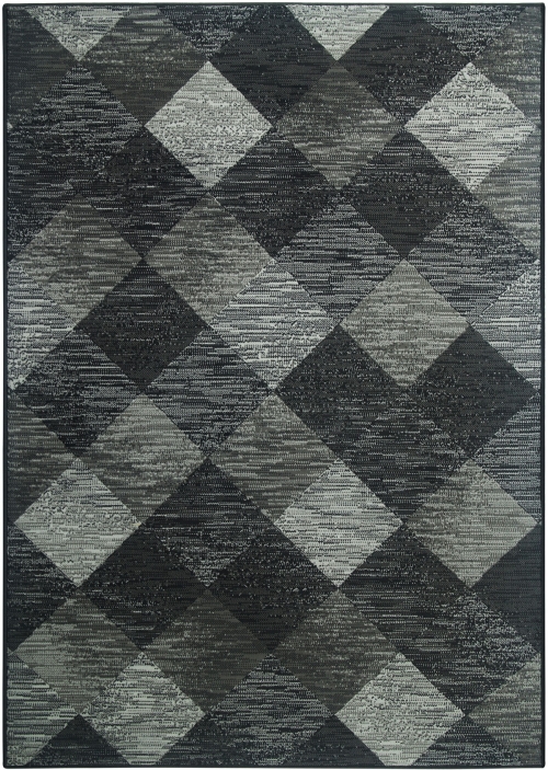 Dywan Geometryczny 80x150 cm Nowoczesny Szary Do Salonu VENEZIA 703412 89922 dark grey