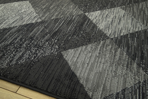 Dywan Geometryczny 80x150 cm Nowoczesny Szary Do Salonu VENEZIA 703412 89922 dark grey