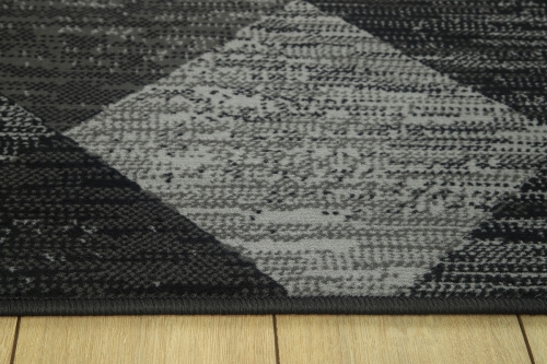 Dywan Geometryczny 80x150 cm Nowoczesny Szary Do Salonu VENEZIA 703412 89922 dark grey