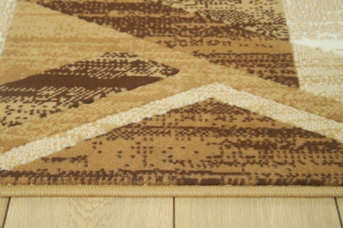Dywan Geometryczny 80x150 cm Nowoczesny Brązowy Do Salonu VENEZIA 704386 50922 berber