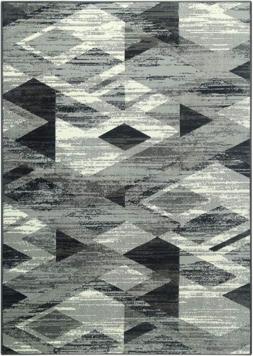 Dywan Geometryczny 80x150 cm Nowoczesny Szary Do Salonu VENEZIA 704386 89911 grey