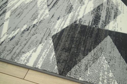 Dywan Geometryczny 80x150 cm Nowoczesny Szary Do Salonu VENEZIA 704386 89911 grey