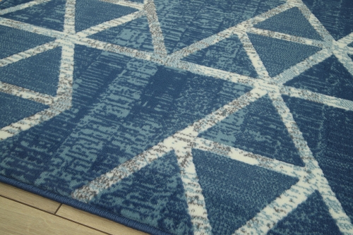 Dywan Geometryczny 120x170 cm Nowoczesny Granatowy Do Salonu VENEZIA 704421 94955 jeans