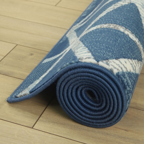 Dywan Geometryczny 120x170 cm Nowoczesny Granatowy Do Salonu VENEZIA 704421 94955 jeans