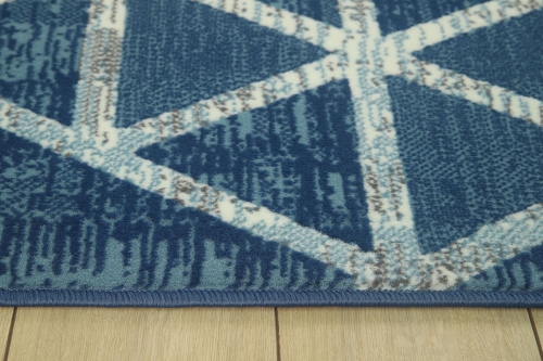 Dywan Geometryczny 120x170 cm Nowoczesny Granatowy Do Salonu VENEZIA 704421 94955 jeans