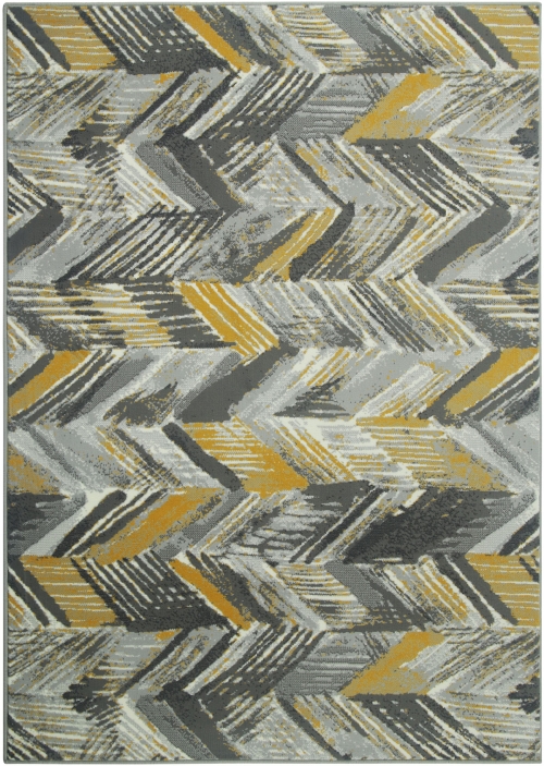 Dywan Abstrakcyjny 120x170 cm Nowoczesny Żółty Do Salonu VENEZIA 704544 89945 mouse mustard