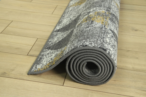 Dywan Abstrakcyjny 120x170 cm Nowoczesny Szary Do Salonu VENEZIA 704620 89915 grey mustard