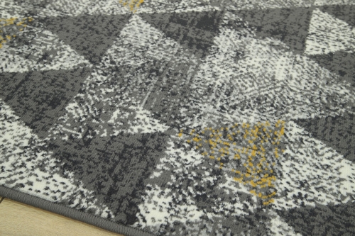 Dywan Abstrakcyjny 120x170 cm Nowoczesny Szary Do Salonu VENEZIA 704620 89915 grey mustard