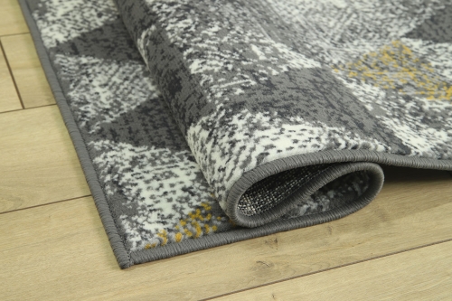 Dywan Abstrakcyjny 120x170 cm Nowoczesny Szary Do Salonu VENEZIA 704620 89915 grey mustard
