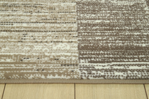 Dywan Geometryczny 80x150 cm Nowoczesny Brązowy Do Salonu VENEZIA 704626 97911 taupe