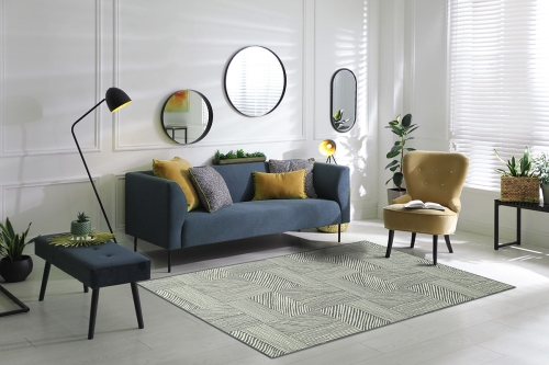 Dywan Abstrakcyjny 120x170 cm Nowoczesny Szary Do Salonu VENEZIA 704635 51911 grey
