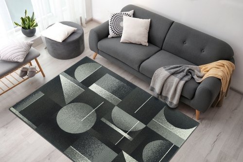 Dywan Abstrakcyjny 120x170 cm Nowoczesny Szary Do Salonu VENEZIA 704639 89911 grey