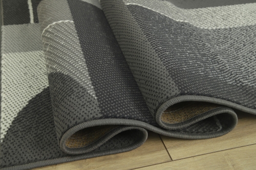 Dywan Abstrakcyjny 120x170 cm Nowoczesny Szary Do Salonu VENEZIA 704639 89911 grey