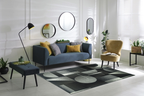 Dywan Abstrakcyjny 120x170 cm Nowoczesny Szary Do Salonu VENEZIA 704639 89911 grey