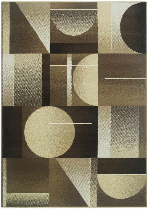 Dywan Abstrakcyjny 120x170 cm Nowoczesny Brązowy Do Salonu VENEZIA 704639 97911 taupe