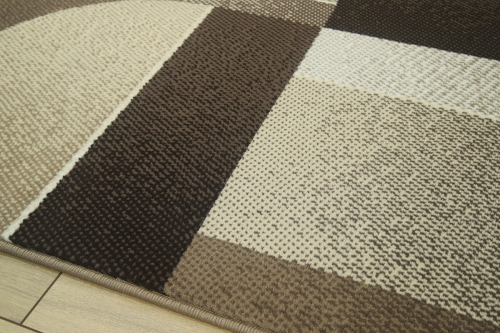 Dywan Abstrakcyjny 120x170 cm Nowoczesny Brązowy Do Salonu VENEZIA 704639 97911 taupe