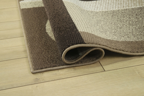 Dywan Abstrakcyjny 120x170 cm Nowoczesny Brązowy Do Salonu VENEZIA 704639 97911 taupe